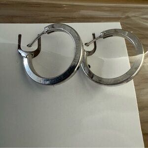 Elegant Silver Hoop Earrings